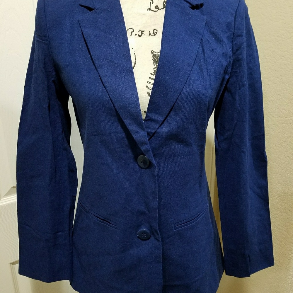 NWOT Chadwicks midnight blue blazer
